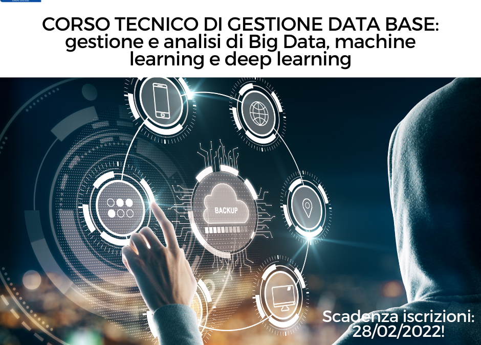 Aperte le iscrizioni al nuovo corso gratuito “Tecnico di gestione database” con stage in azienda! 