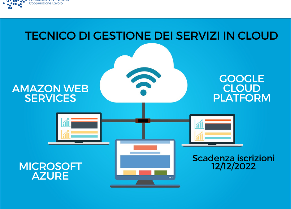 Ancora 2 posti nel corso Tecnico sistemista reti – gestione dei servizi in Cloud!